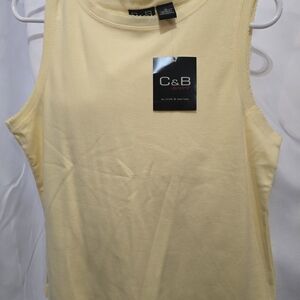 Croft & Barrow Yellow Sleeveless Top
